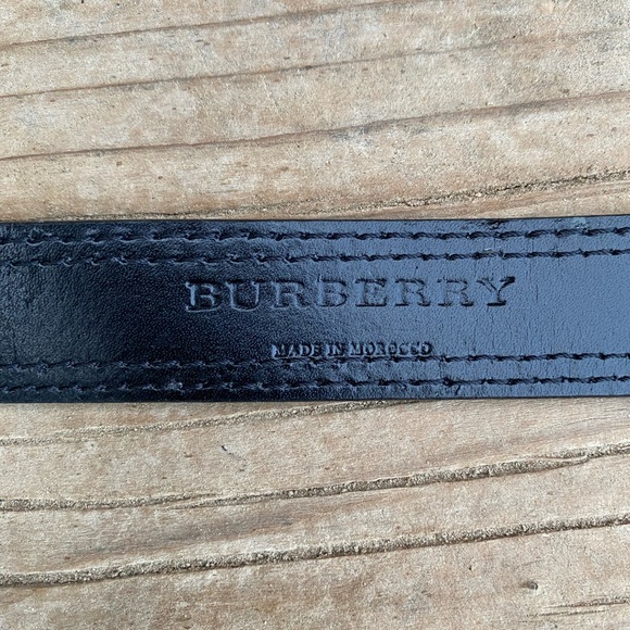 Burberry Black Leather Belt XL - Picture 3 of 8
